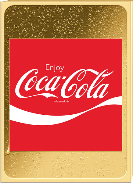 Pièce de monnaie en Or 3000 Francs g 0.062 (1/500 oz) Millésime Through the Decades ARDEN SQUARE COCA COLA