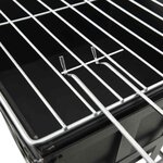 vidaXL Foyer et barbecue 2 en 1 34x34x48 cm Acier