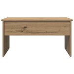 vidaXL Table basse chêne artisanal 80x50 5x41 5 cm bois d'ingénierie