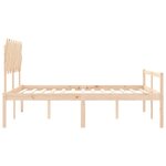 vidaXL Lit pour personne âgée sans matelas 160x200 cm bois massif