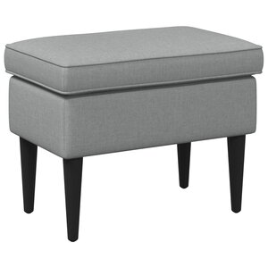 vidaXL Pouf Gris clair 55 x 35 x 41 cm Tissu