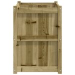 vidaXL Jardinière 90x50x70 cm bois de pin imprégné