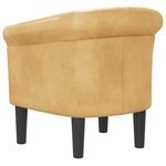 vidaXL Fauteuil doré similicuir