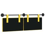 vidaXL Tête de lit suspendue Tissu en velours côtelé