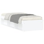 vidaXL Cadre de lit blanc 75x190 cm petit simple
