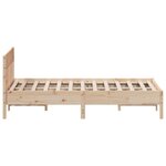 vidaXL Cadre de lit sans matelas 140x190 cm bois de pin massif