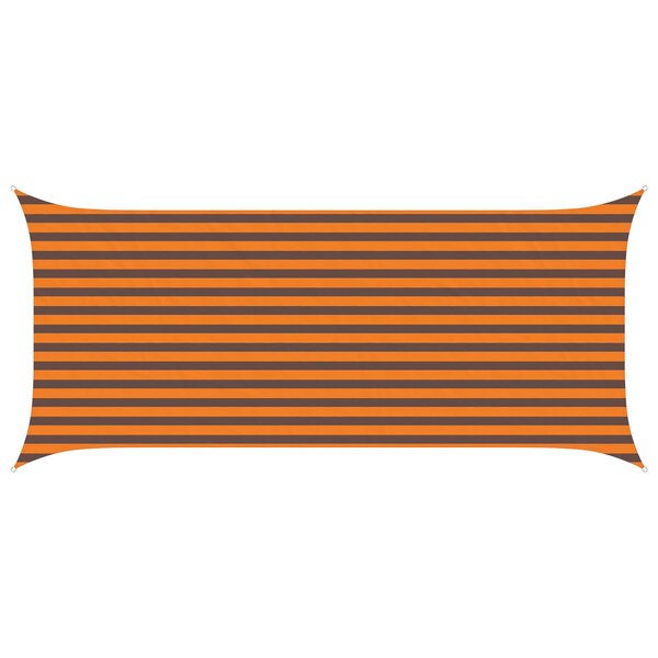 vidaXL Voile d'ombre Orange et marron 2 x 4 5 m 100   polyester Oxford