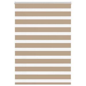 vidaXL Store zèbre marron sable largeur du tissu 100 9 cm polyester