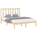 vidaXL Cadre de lit sans matelas 140x200 cm bois massif