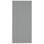 vidaXL Panneaux de toiture 36 Pièces Acier galvanisé Gris 100x45 cm