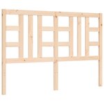vidaXL Cadre de lit avec tête de lit 140x200 cm bois massif
