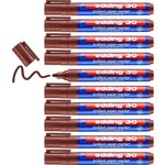 Marqueur papier encre brillante 30 marron 1 5-3 mm x 10 EDDING