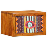 vidaXL Cabinet de chevet Marron 35 x 30 x 22 cm Bois d'acacia massif