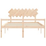 vidaXL Lit pour personne âgée sans matelas 160x200 cm bois massif