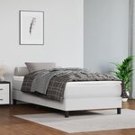 vidaXL Cadre de lit sans matelas blanc 90x190 cm similicuir
