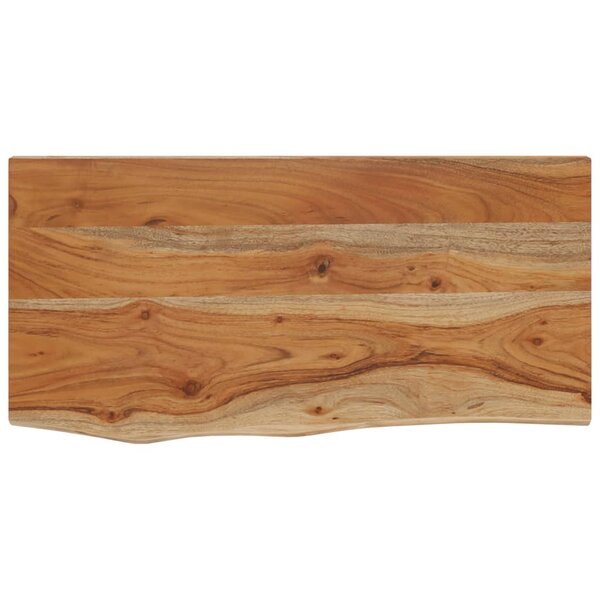 vidaXL Étagère murale rectangulaire massif acacia bordure assortie