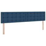 vidaXL Lit avec rangement et matelas avec matelas Bleu 200 x 200 cm
