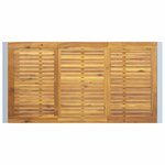 vidaXL Table de Jardin Gris 160 x 80 x 75 cm Bois d'Acacia Massif