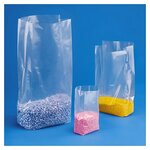 Sachet plastique à soufflets transparent 30 microns raja 40x50x30 cm (lot de 1000)