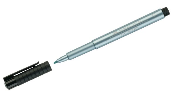 Stylo feutre à encre de chine pigmentée PITT artist pen 1,5 mm Bleu Métal FABER-CASTELL