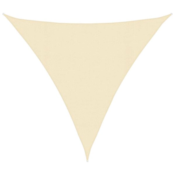 vidaXL Voile d'ombrage 160 g/m² Crème 4 5x4 5x4 5 m PEHD