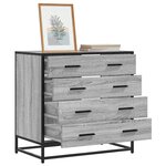 vidaXL Commode sonoma gris 70x41x70 cm bois d'ingénierie