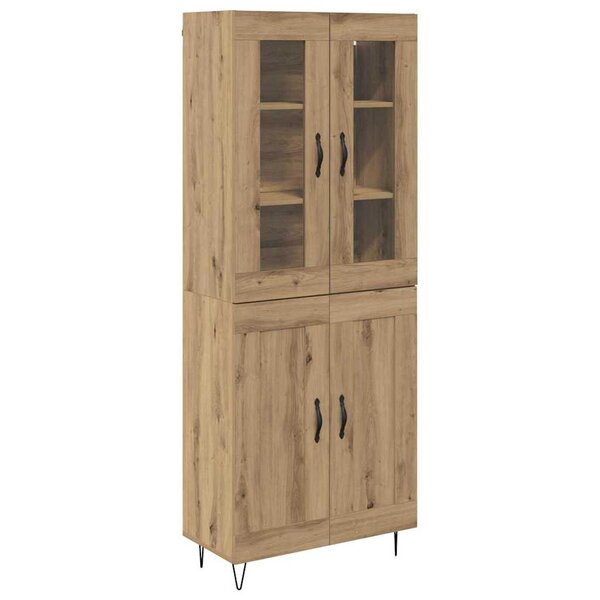 vidaXL Haut Armoire Chêne artisanal 69 5 x 34 x 90 cm