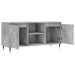 vidaXL Meuble TV gris béton 104x35x50 cm bois d'ingénierie