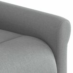vidaXL Fauteuil inclinable Gris clair Tissu