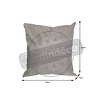 Coussin extérieur carré 60 cm sun taupe