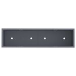vidaXL Bac de jardin surélevé Anthracite 100 x 26 x 82 cm Acier