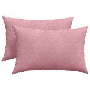 vidaXL Coussins de canapé 2 Pièces Rose 60 x 40 cm