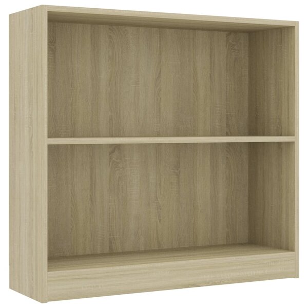 Vidaxl bibliothèque chêne sonoma 80 x 24 x 75 cm aggloméré