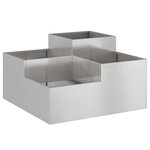vidaXL Cache-pot de jardin Rouillé 80 x 80 x 48 cm Acier patiné