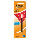 Pack 2 Recharge pour stylo 4 couleurs pointe moyenne 1 mm Rouge BIC