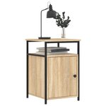vidaXL Tables de chevet 2Pièces chêne sonoma 40x42x60cm bois d'ingénierie
