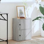 vidaXL Bibliothèque sonoma gris 40x24x52 cm bois d'ingénierie