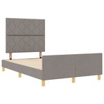 Cadre de lit vidaXL en taupe  120x200 cm  tissu