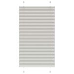 vidaXL Store plissé gris clair 75x100 cm largeur du tissu 74 4 cm