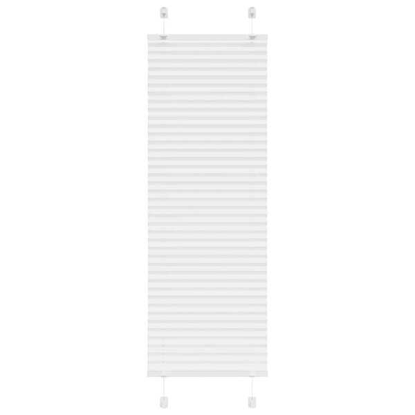 vidaXL Store plissé blanc 40x100 cm largeur du tissu 39 4 cm polyester