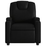 vidaXL Fauteuil inclinable noir similicuir