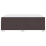 vidaXL Cadre de lit Marron foncé 120 x 190 cm tissu