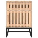 vidaXL Tables de chevet 2 Pièces 40x30x55 5 cm bois ingénierie et fer