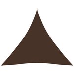 vidaXL Voile de parasol Tissu Oxford triangulaire 3x3x3 m Marron