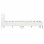 vidaXL Cadre de lit sans matelas blanc 120x190 cm
