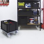 Pack and Move - Bac Gerbable - Charge 20 kg - 60 x 40 x 20 cm - Stockage  Rangement  Outils  Bricolage - Résistant - Réutilisable - 40L