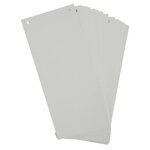 Paquet 100 Fiches Intercalaires Horizontales Unies Perforées Forever - 105x240mm - Gris - X 12 - Exacompta