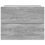 vidaXL Table de chevet Sonoma gris 40x30x30 cm Bois d'ingénierie