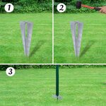 vidaXL Clôture à mailles losangées et poteaux acier 1 5x25 m