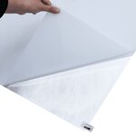vidaXL Film de fenêtre statique dépoli blanc transparent 60x1000cm PVC